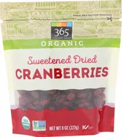 Organic Cranberries Sweetened