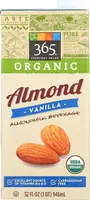 Organic almond milk vanilla flavor