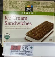 Organic Ice Cream Sandwiches