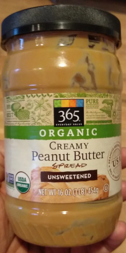 Organic Unsweetened Creamy Peanut Butter Spread