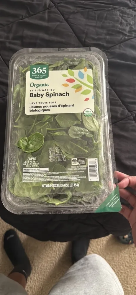 Organic Triple-Washed Baby Spinach