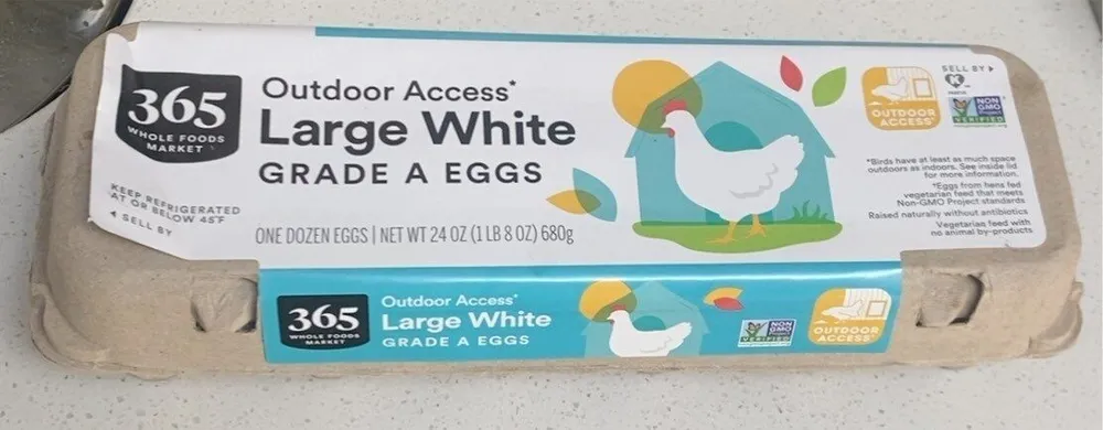 Outdoor Access Large White Grade A Eggs