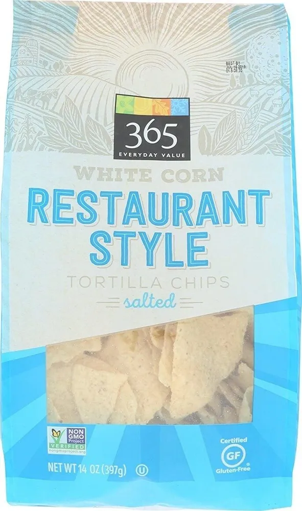 Organic Restaurant Style salted Tortilla Chips