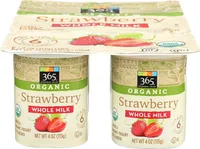 Organic whole milk yogurt