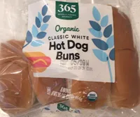 Organic Classic White Hot Dog Buns