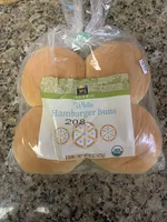 White hamburger buns