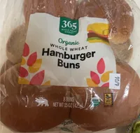 Organic Whole Wheat Hamburger Buns