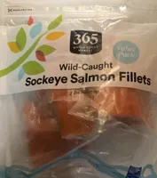 Wild caught sockeye salmon fillets