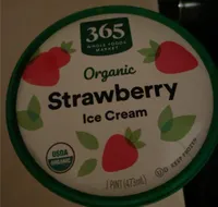 Organic Strawberry Ice Cream