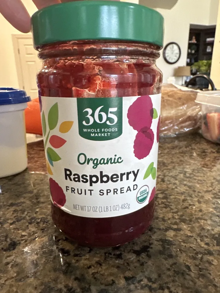 Organic Raspberry Fruit Spread