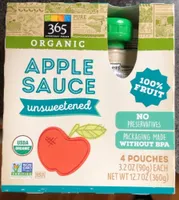 Organic Applesauce Unsweetened
