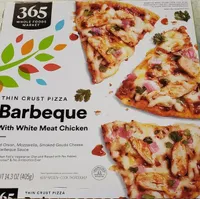 Chicken & BBQ Sauce Thin Crust Pizza