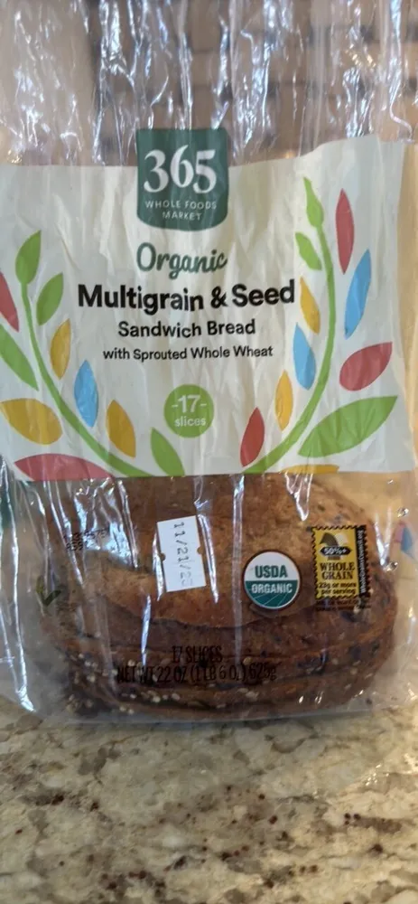Multigrain & Seed Sandwich Bread with Sprouted Whole Wheat