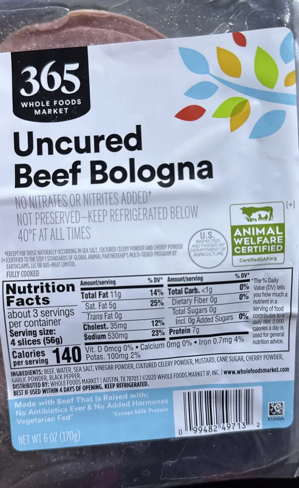 Uncured Beef Bologna