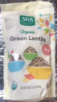 Organic green lentils