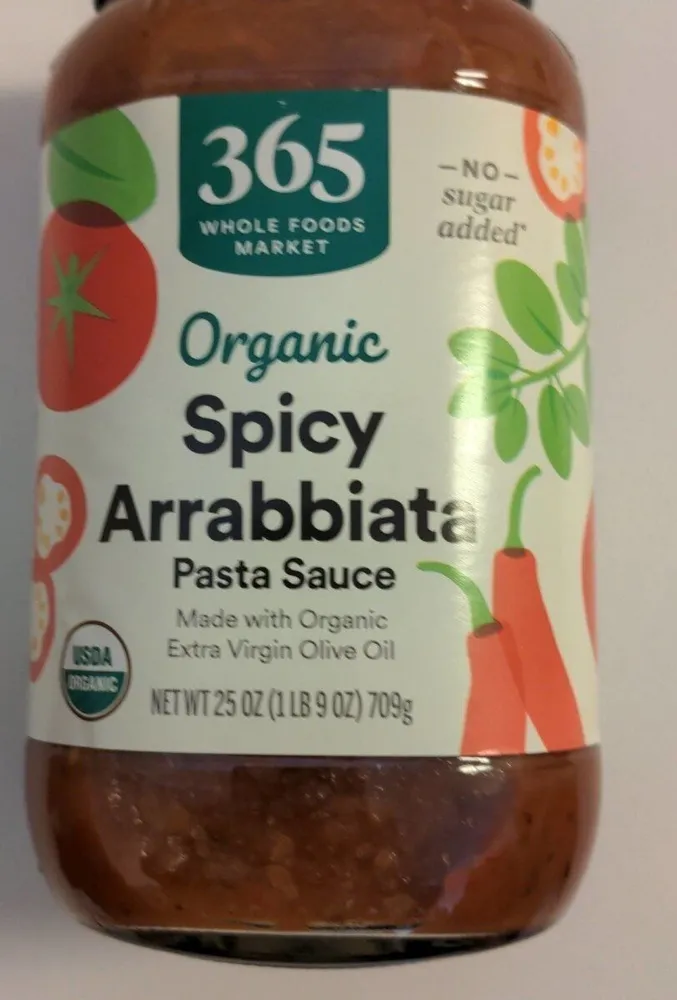 Organic Spicy Arrabbiata Pasta Sauce