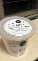 Plant-based chicken noodle soup