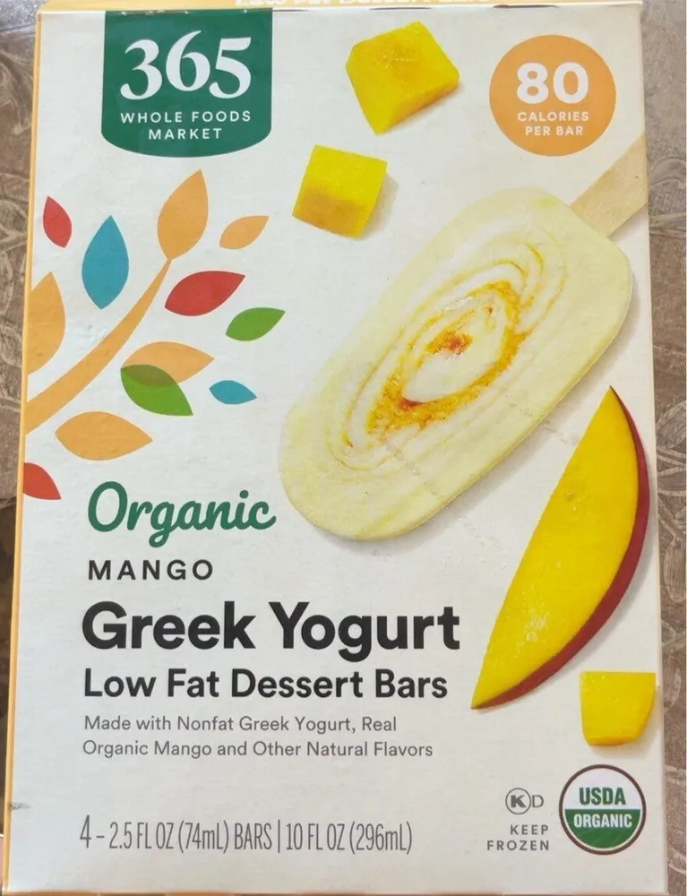 Organic Mango Greek Yogurt Low Fat Dessert Bars