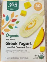 Organic Mango Greek Yogurt Low Fat Dessert Bars