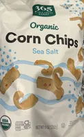 Organic sea salt, corn chips
