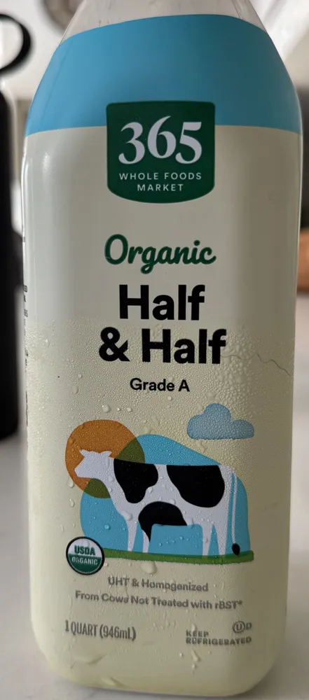 Organic half & Half