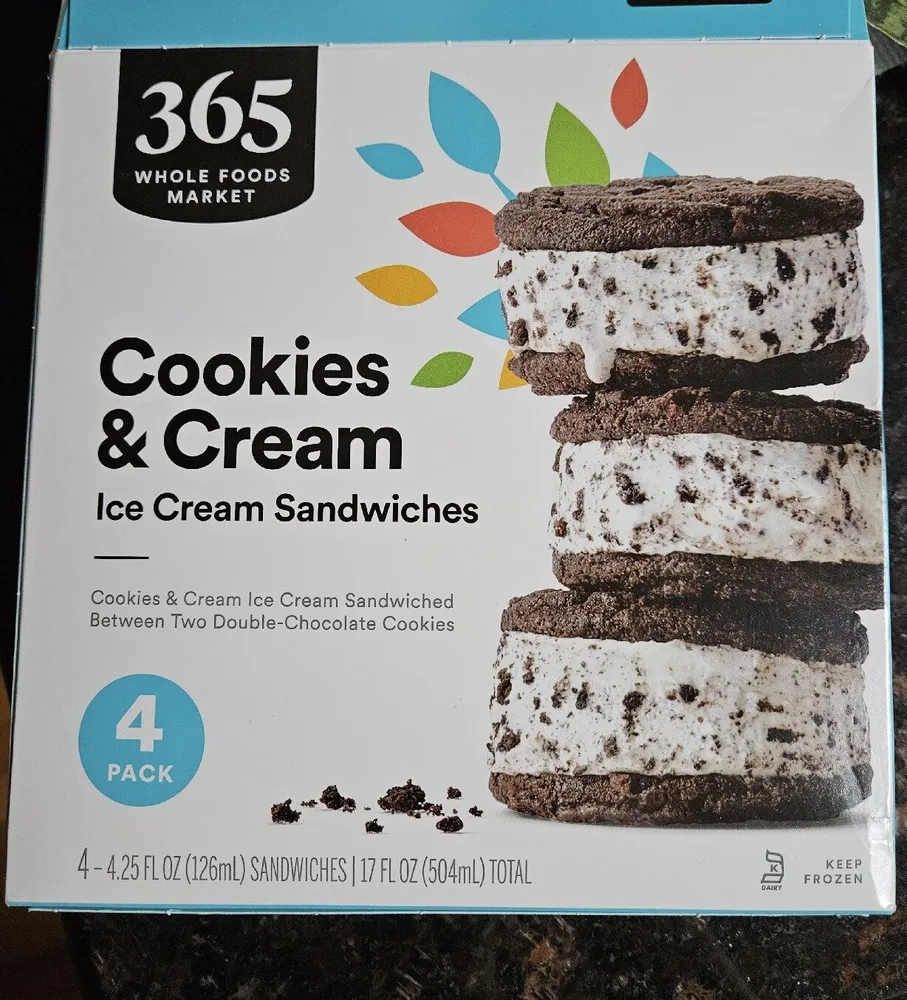 Cookies & Cream Ice Cream Sandwiches
