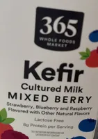 Kefir cultured milk mixed berry