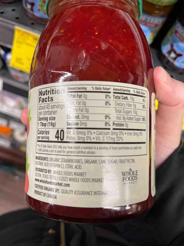 Organic Strawberry Fruit Spread