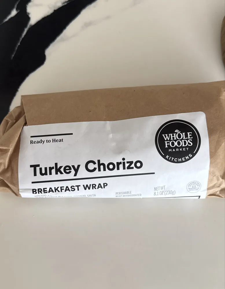 Turkey Chorizo Breakfast Wrap