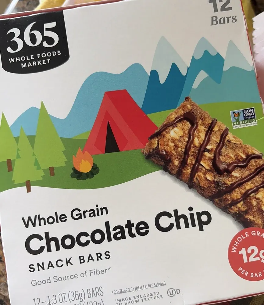Whole Grain Chocolate Chip Snack Bars