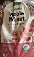Organic whole wheat sliced bread