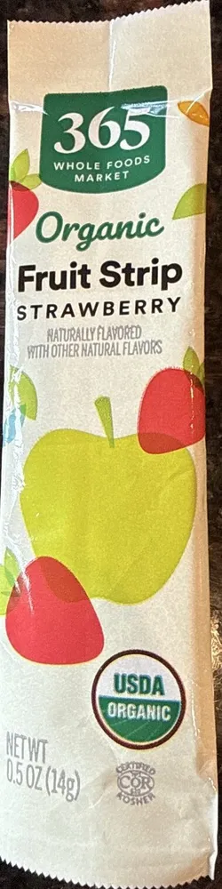 Organic Fruit Strip Strawberry
