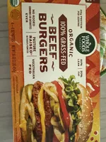 Organic 100% Grass-Fed Beef Burgers