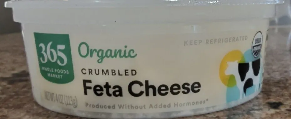 Organic Crumbled Feta Cheese
