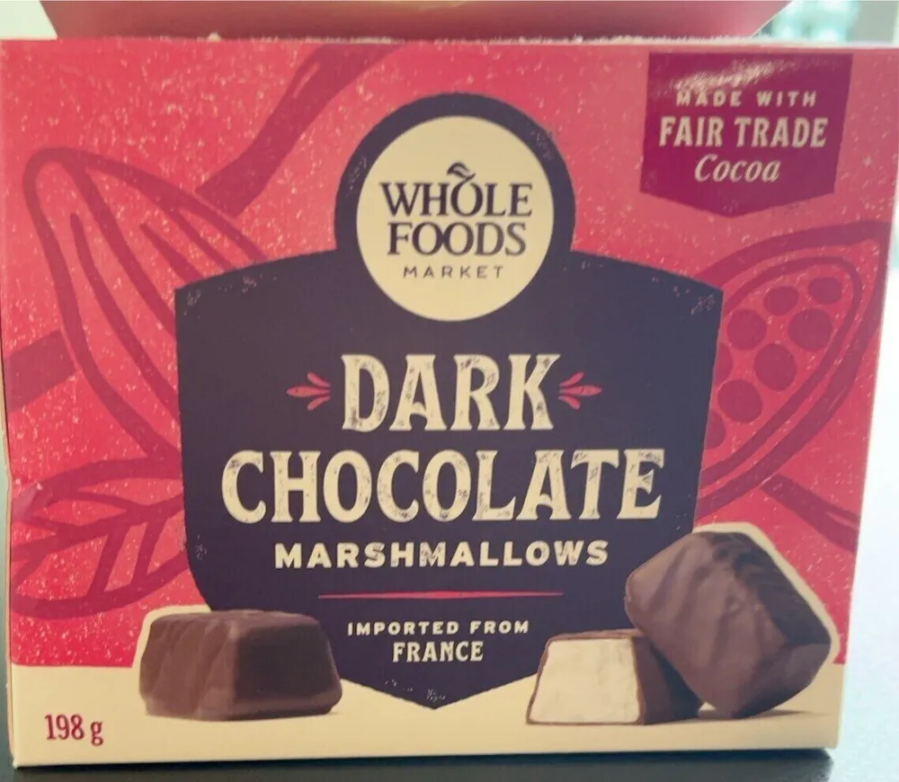 Dark chocolate marshmallows