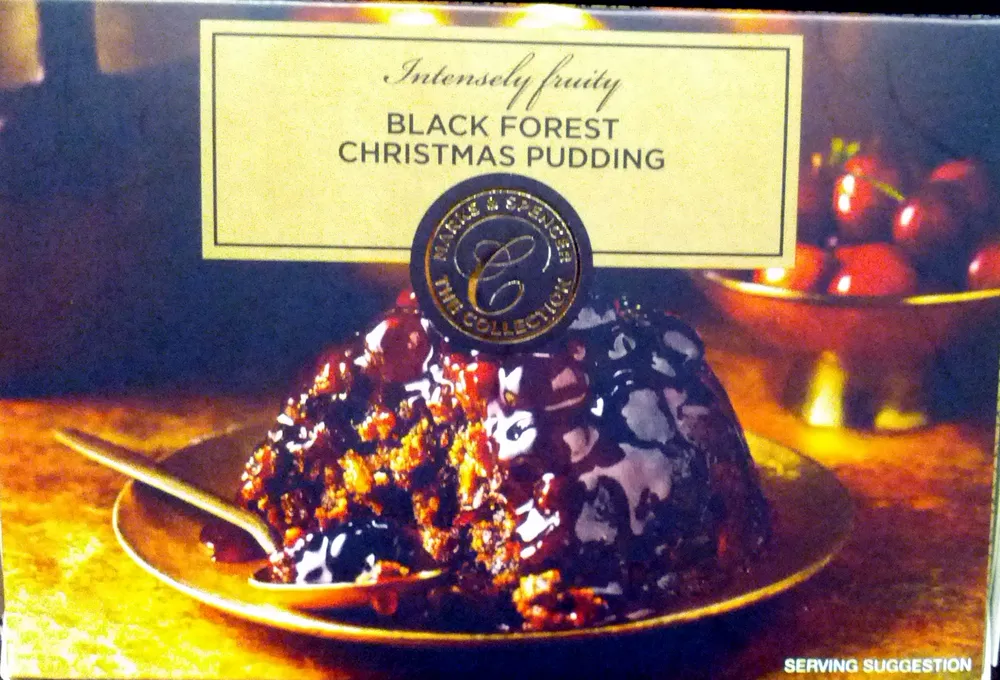 Black Forest Christmas Pudding