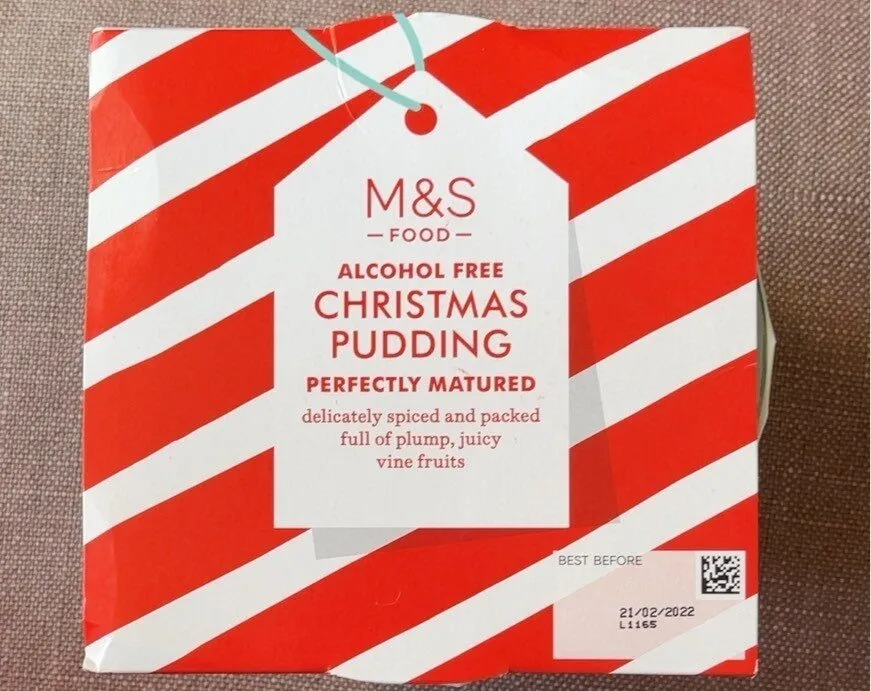 Alcohol free Christmas pudding