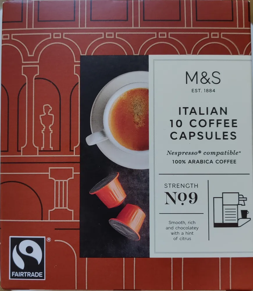 italian 10 coffee capsules
