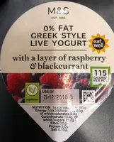 Greek style live yogourt