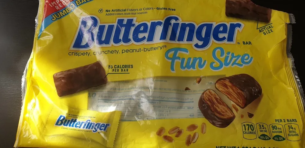 Crispety, crunchety, peanut-buttery bar