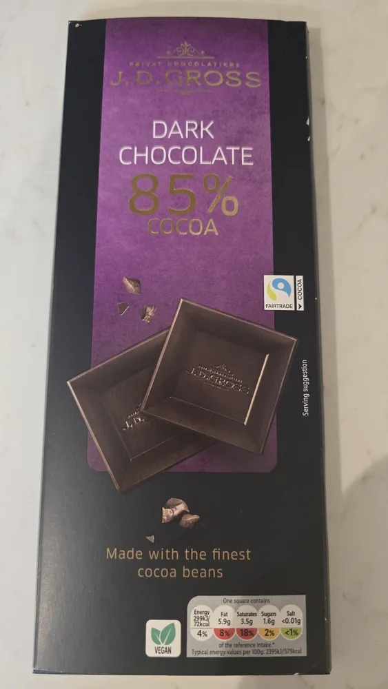 Dark Chocolate 85% Cocoa