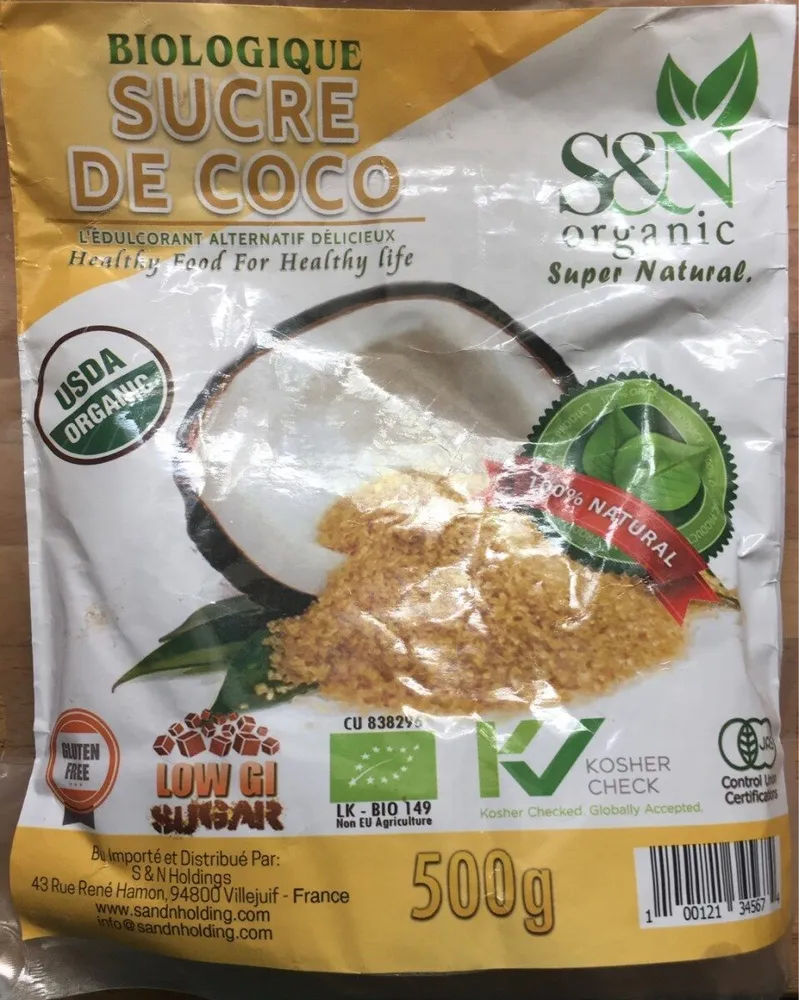 Sucre de coco biologique