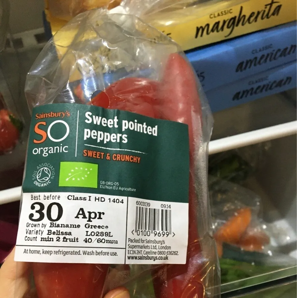 Sweet Pointed Peppers