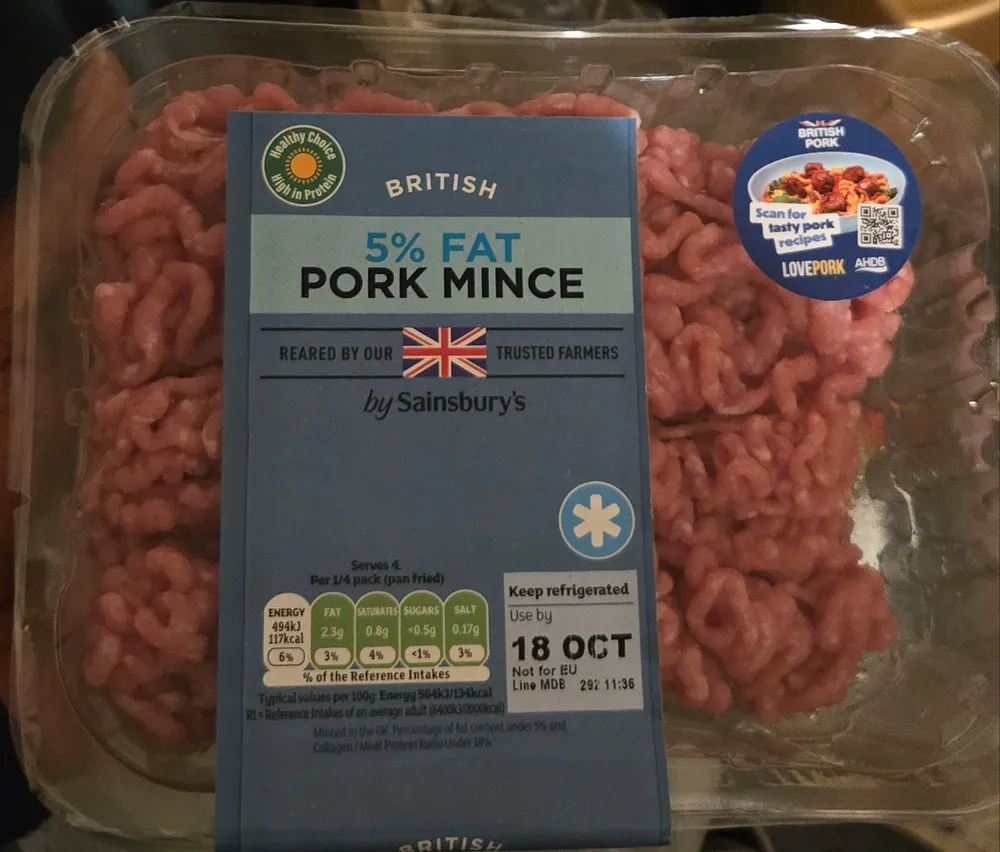 5% Fat British Pork Mince