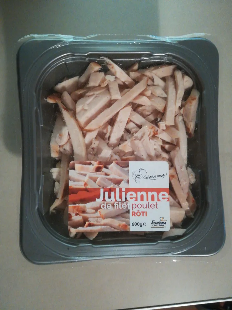 Julienne de filet poulet roti