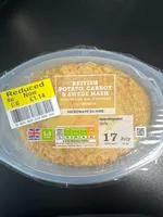 British potato, carrot, and Swede mash