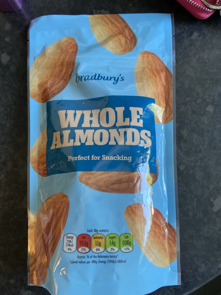 Whole almonds