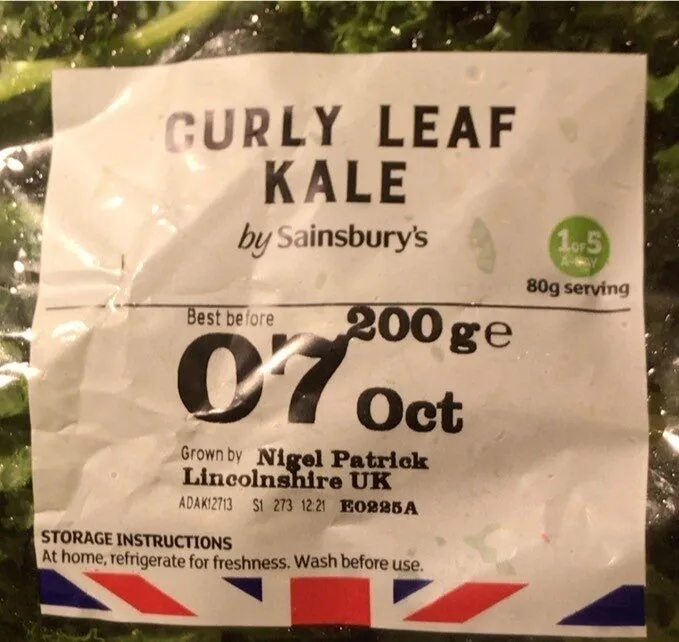 Curly leaf kale