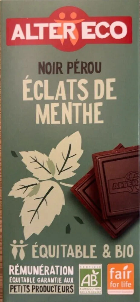 Noir Pérou Éclats de menthe