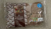 Floury batch whokemeal rolls
